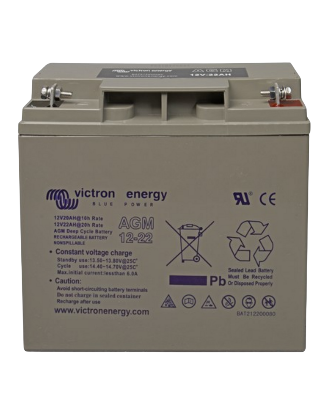 Batteria 22Ah 12V AGM Deep Cycle