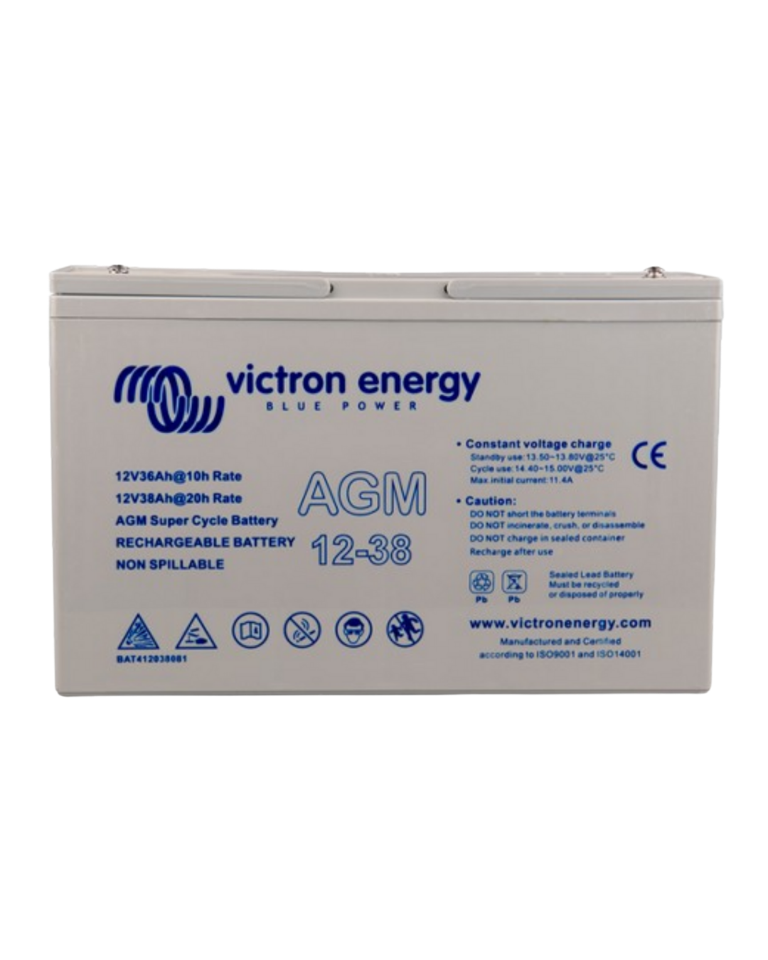 Batteria 38Ah 12V AGM Deep Cycle